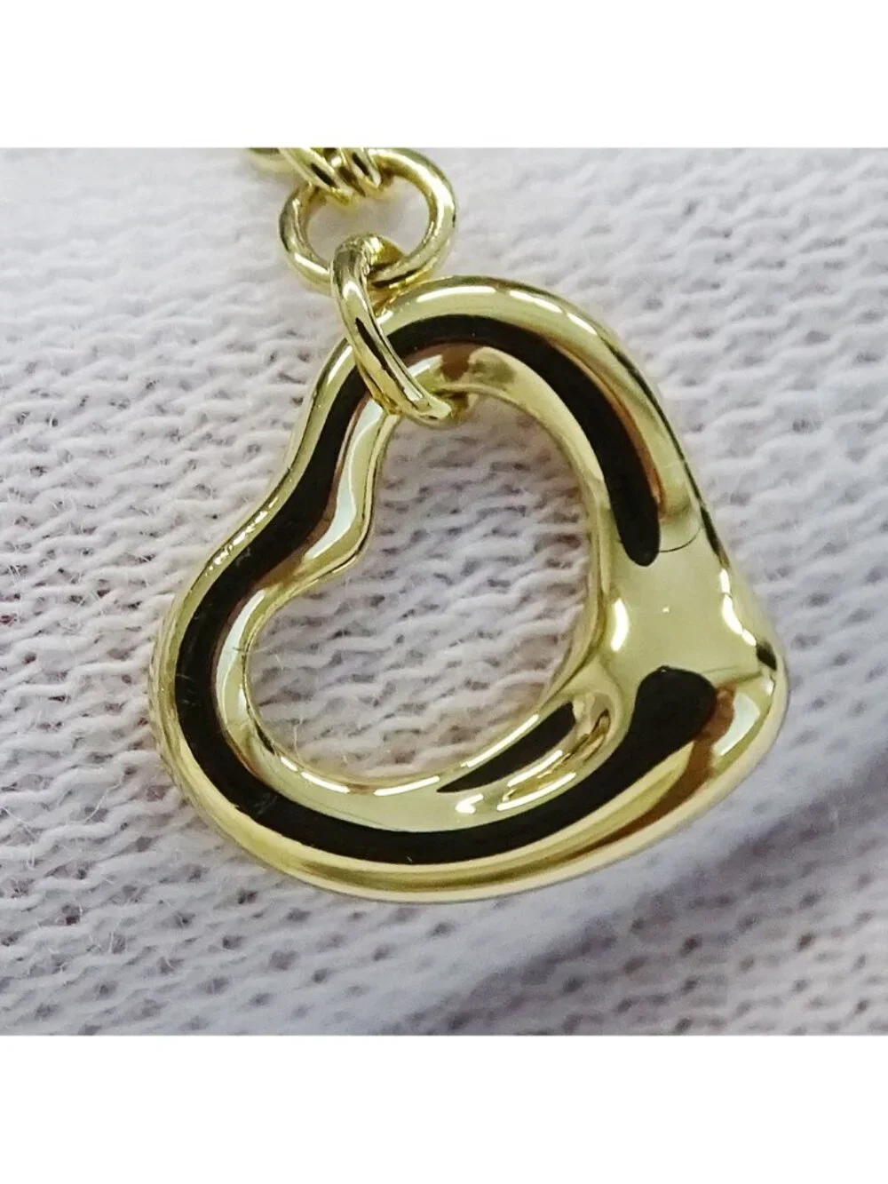 Tiffany & Co Bracelet Elsa Peretti Open Heart Yellow Gold Polished